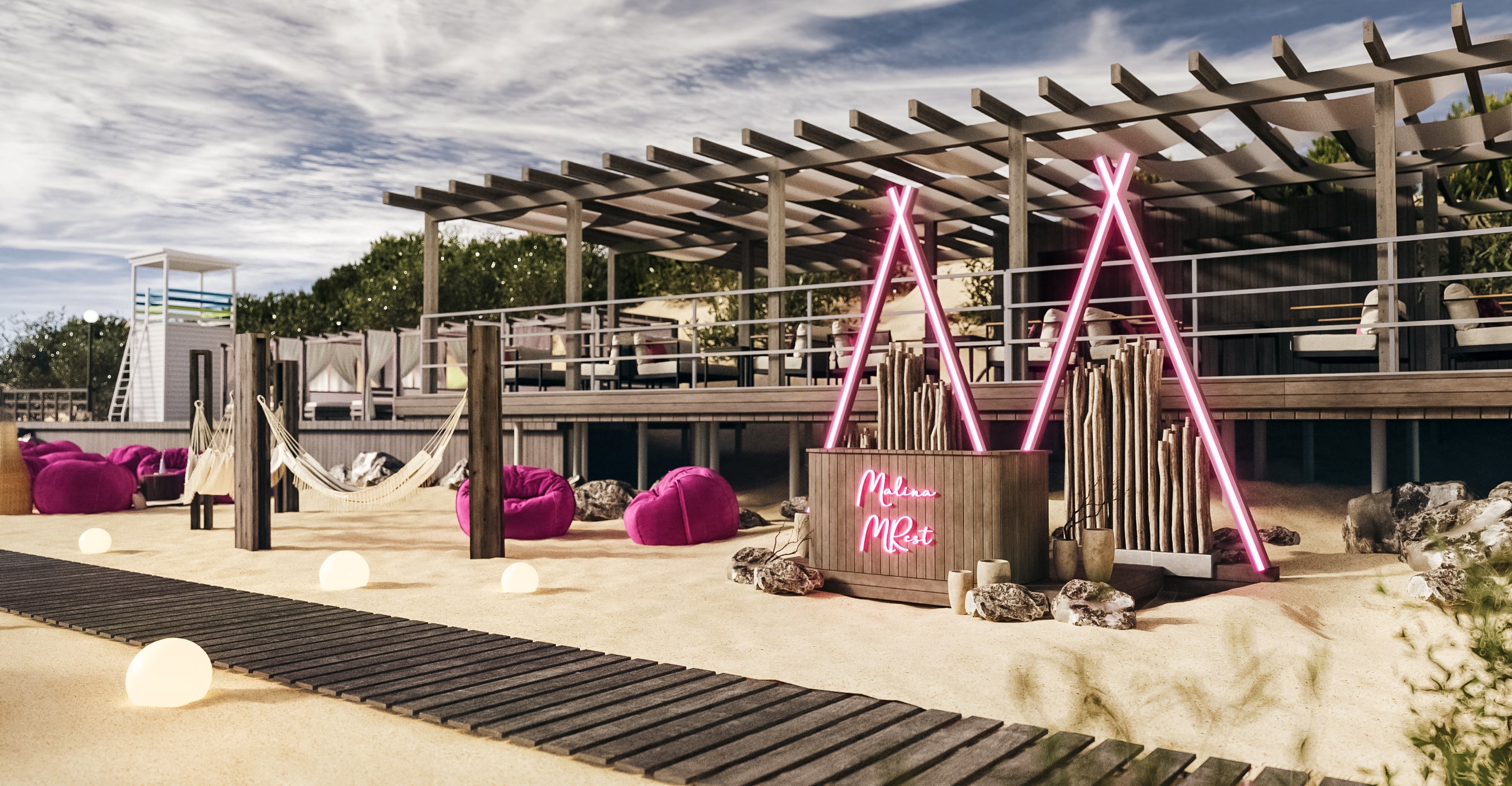 Пляж в Зеленоградске. Be Interno