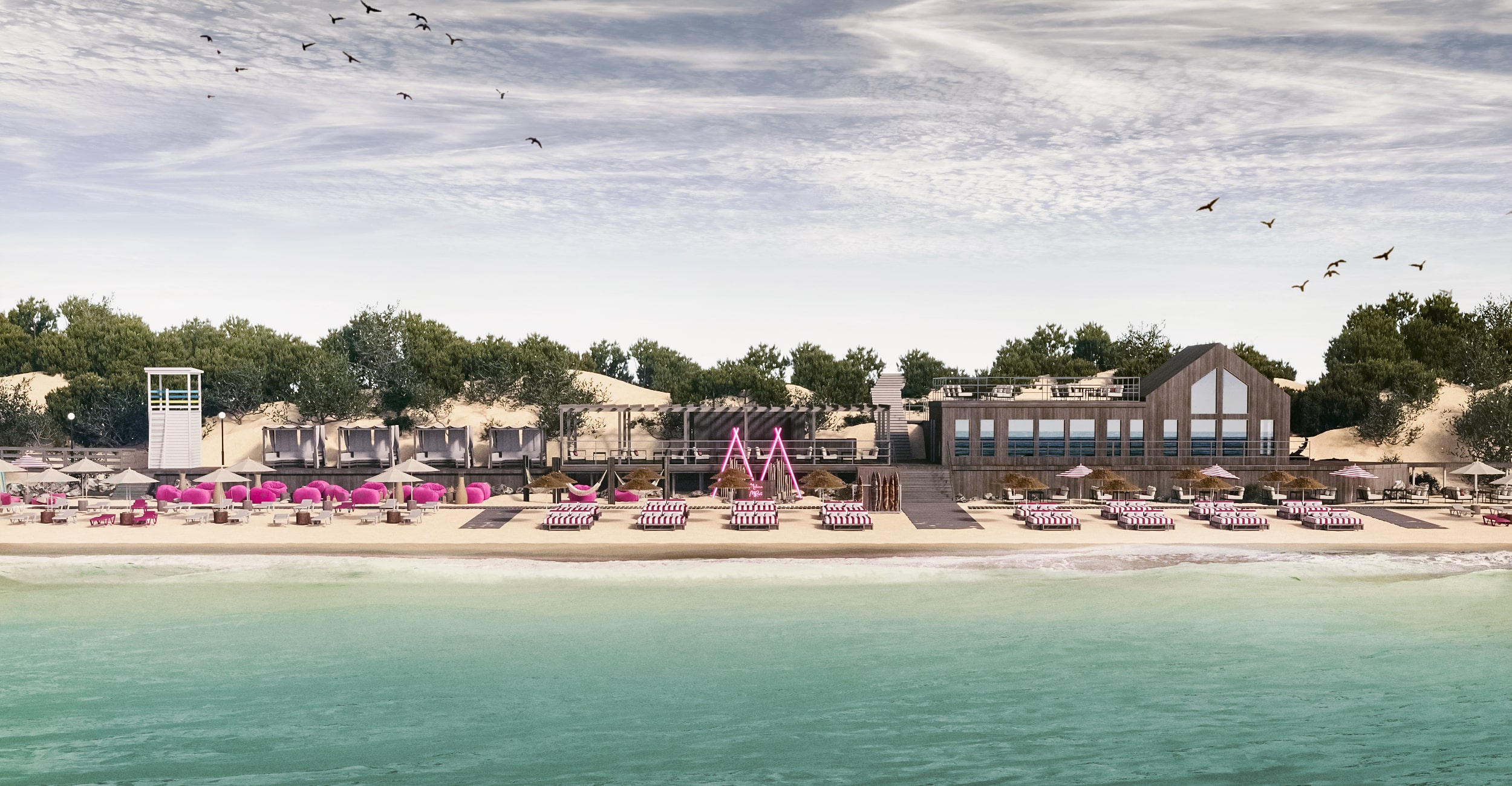 Пляж в Зеленоградске. Be Interno