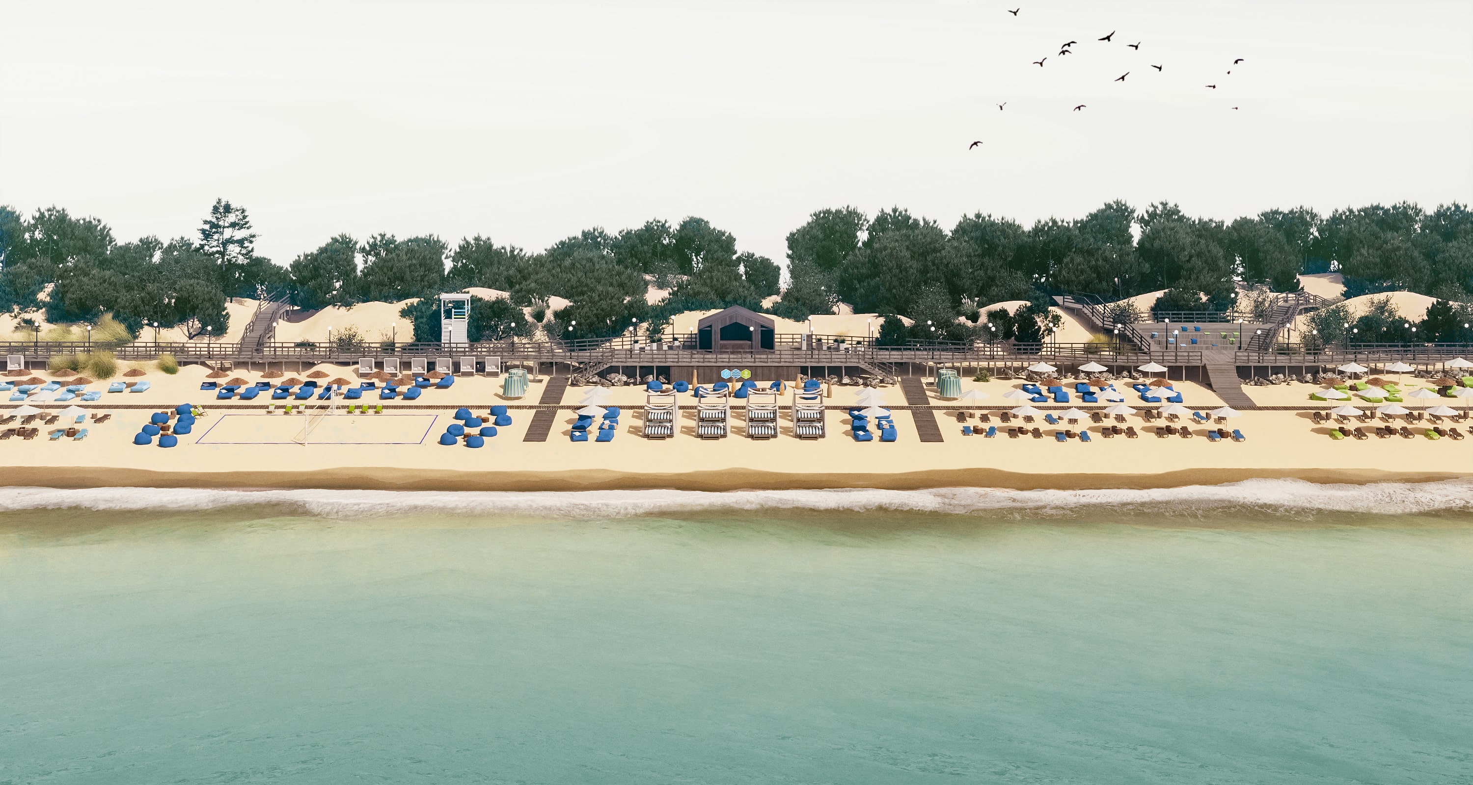 Пляж в Зеленоградске. Be Interno