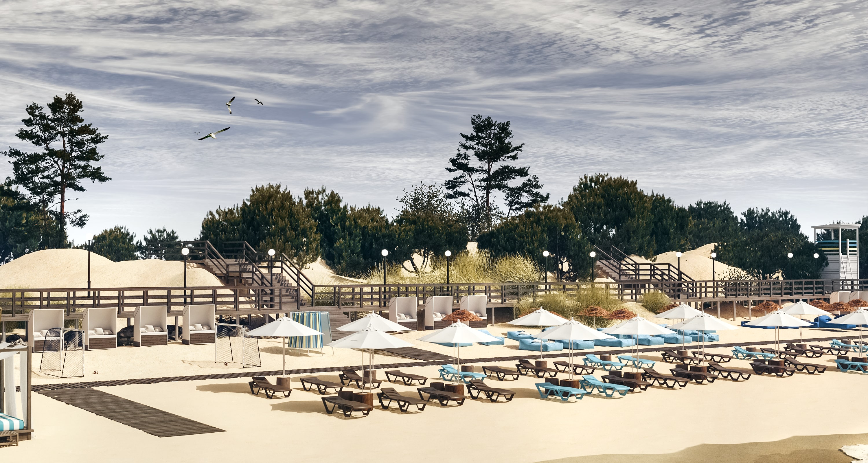 Пляж в Зеленоградске. Be Interno