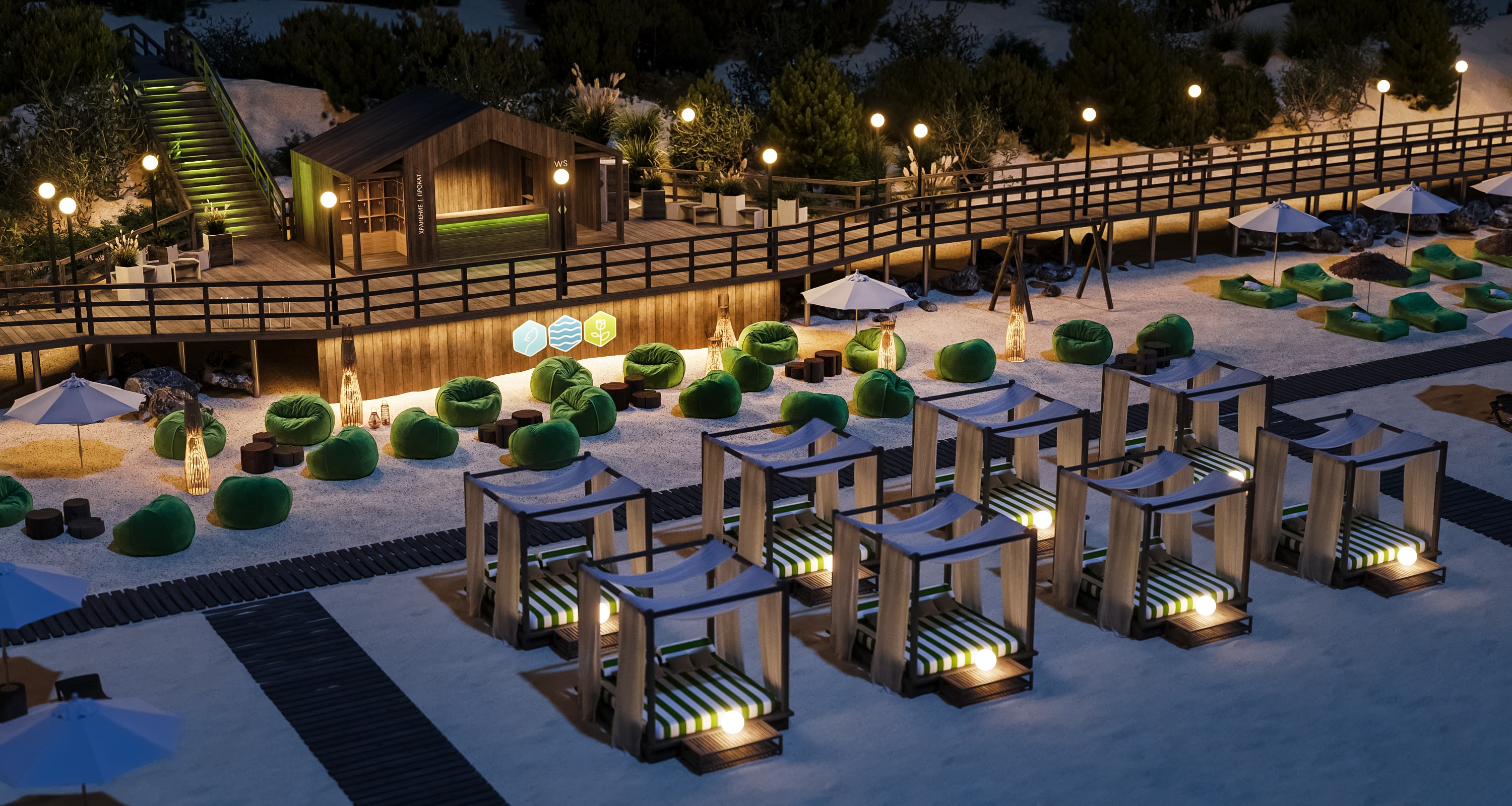 Пляж в Зеленоградске. Be Interno