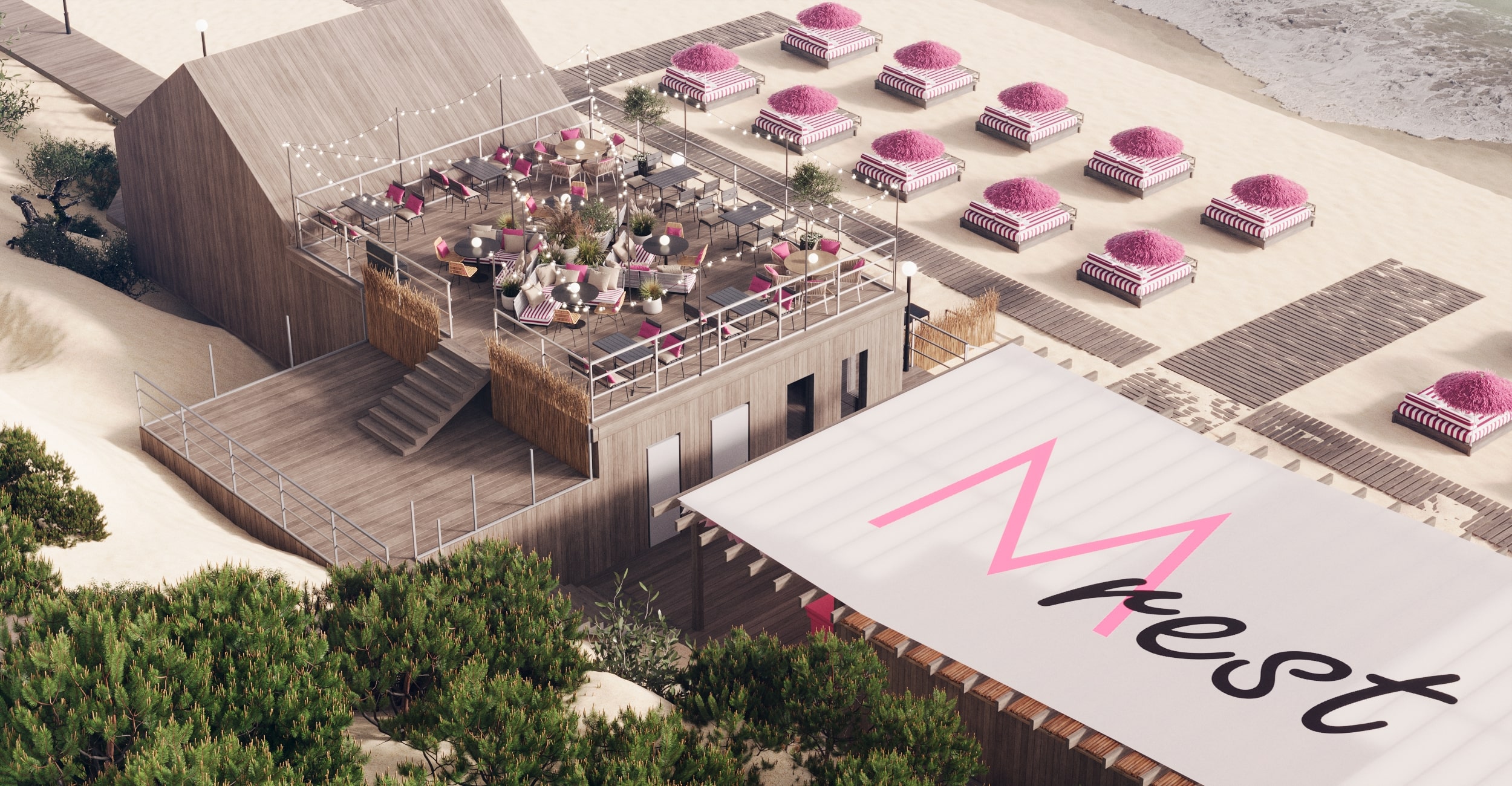 Пляж в Зеленоградске. Be Interno