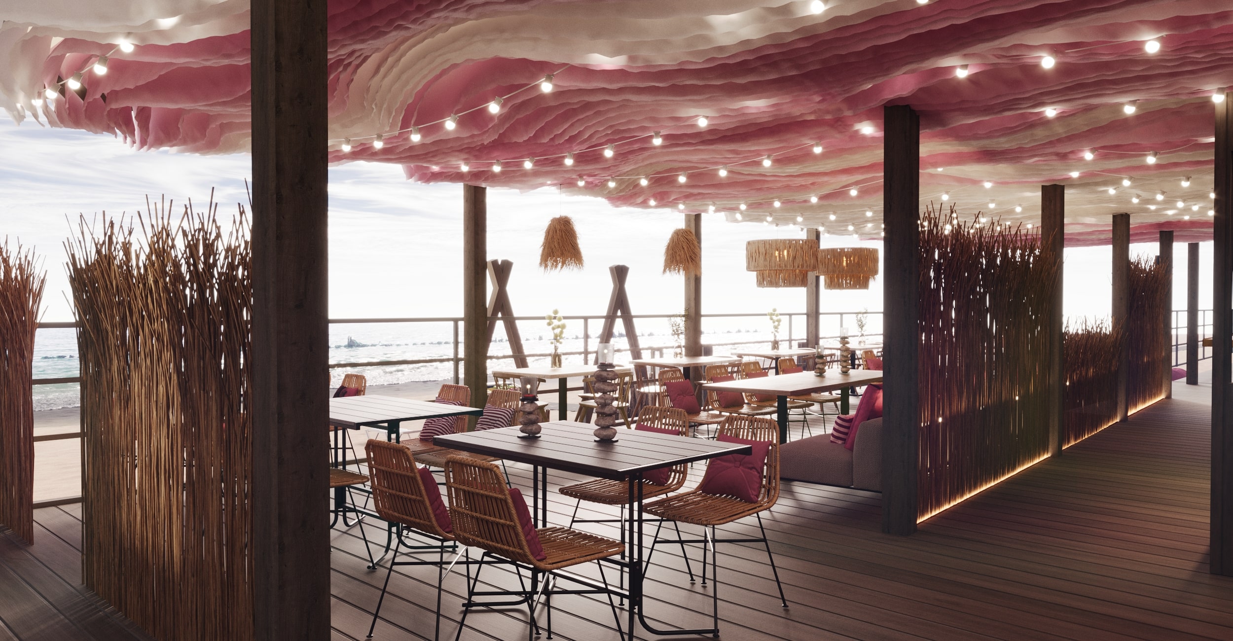 Пляж в Зеленоградске. Be Interno