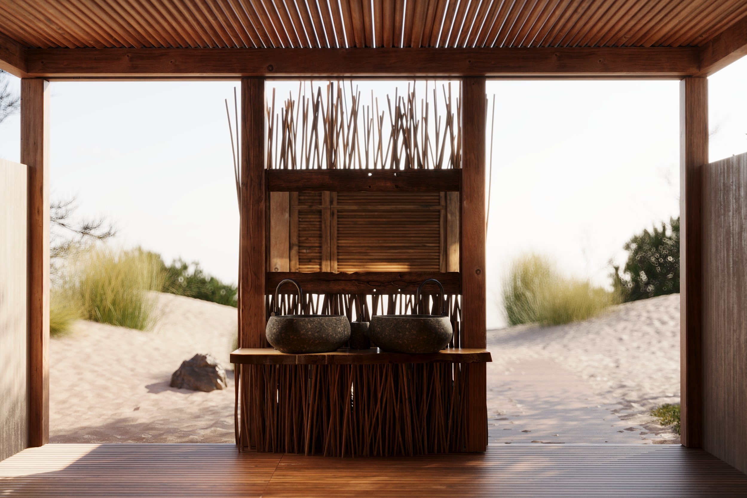 Пляж в Зеленоградске. Be Interno