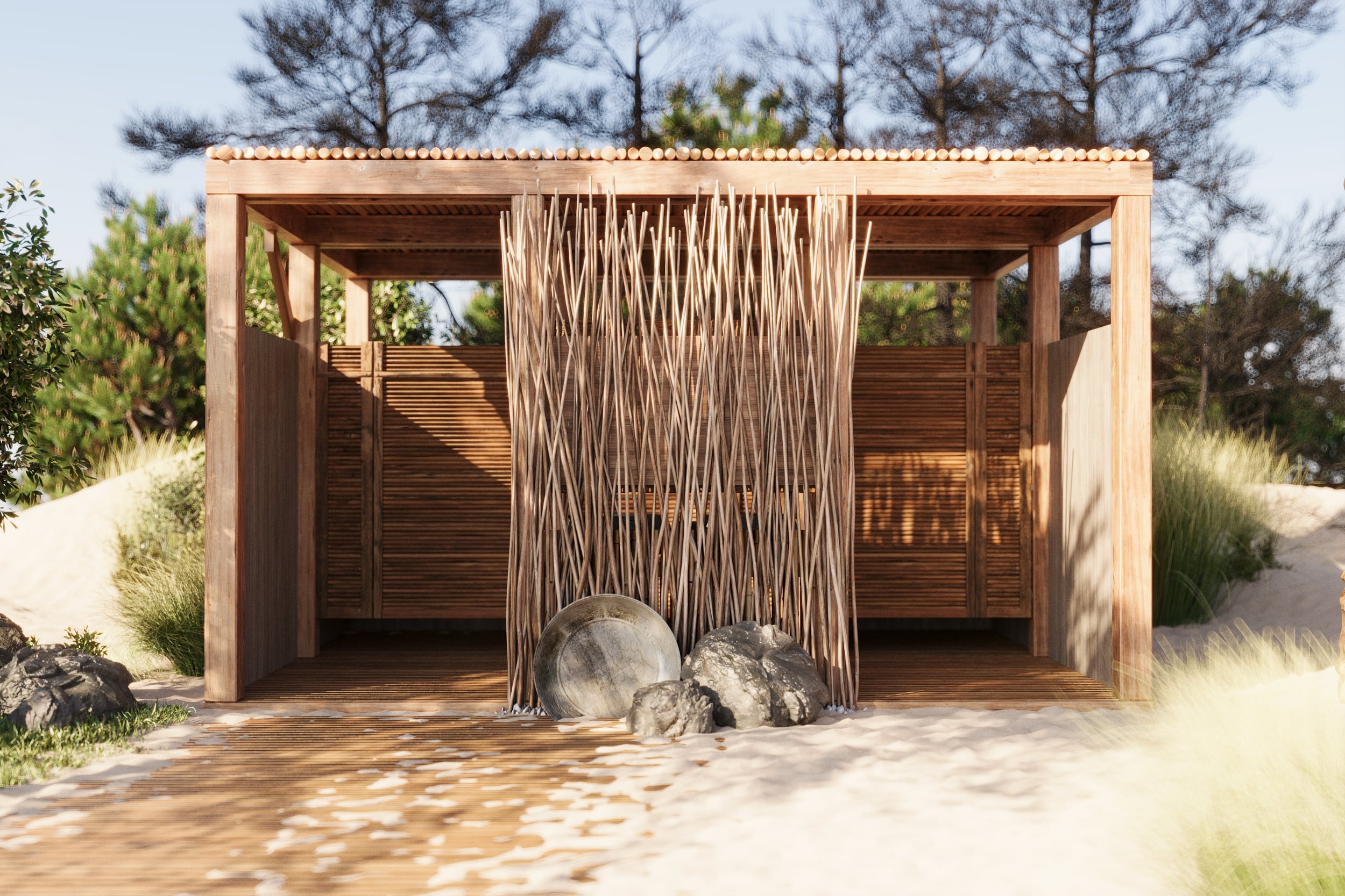 Пляж в Зеленоградске. Be Interno