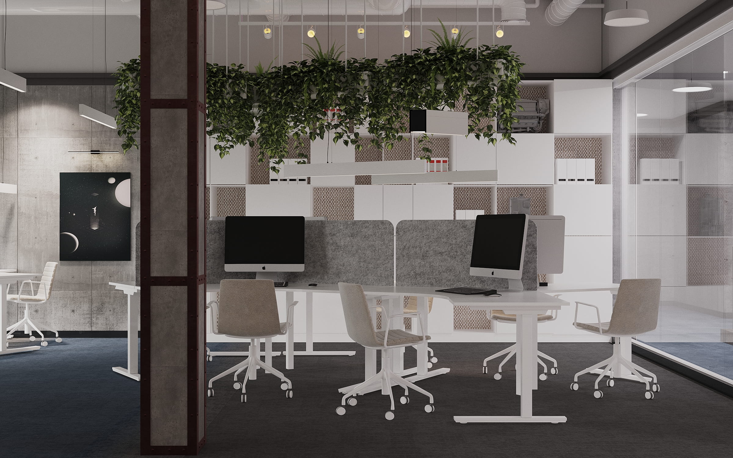 Опенспейс для конструкторского бюро 800 м2. Be Interno