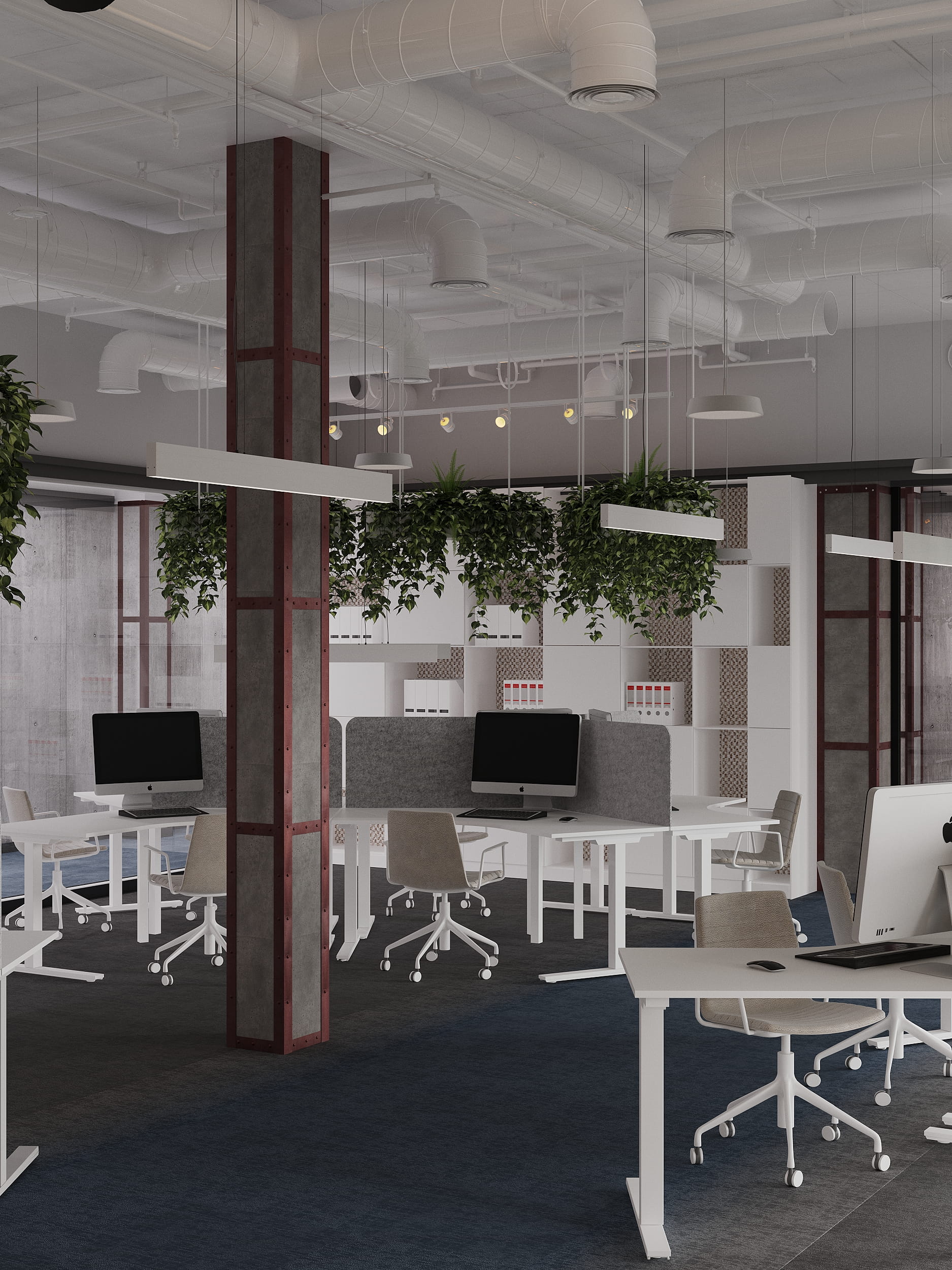Опенспейс для конструкторского бюро 800 м2. Be Interno